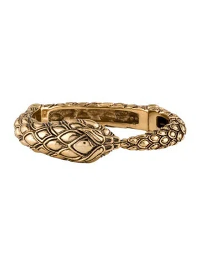Pre-owned Roberto Cavalli Snake Cuff Bracelet, 7" In Multi