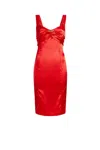 Roberto Cavalli Midi Dresses In Red