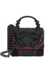 Roberto Cavalli Snake-embellished Chain Shoulder Bag In Black