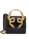 Roberto Cavalli Snake-embellished Chain Tote Bag In Black