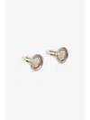 Roberto Cavalli Snake Cufflinks With Logo In Silver