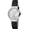 Roberto Cavalli Women's By Franck Muller 30mm Quartz Watch In Black