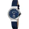 Roberto Cavalli Women's By Franck Muller 30mm Quartz Watch In Blue