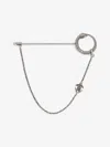 Roberto Cavalli Snake Tie Clip In Silver