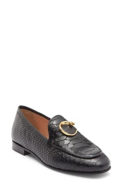 Roberto Cavalli Snake Ornament Loafer In Black