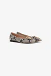 ROBERTO CAVALLI SCHLANGENLEDER BALLERINAS