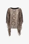 Roberto Cavalli Snake Print Kaftan In Phyton