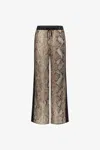 Roberto Cavalli Snake Print Pants In Phyton