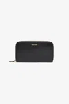 Roberto Cavalli Snake Scale-effect Wallet In Black