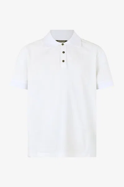 ROBERTO CAVALLI POLOSHIRT MIT PRINT SCHLANGENSCHUPPEN