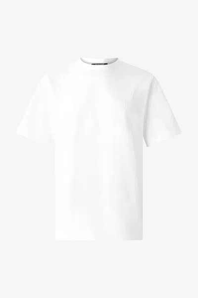 Roberto Cavalli Snake Scale-print T-shirt In Ivory