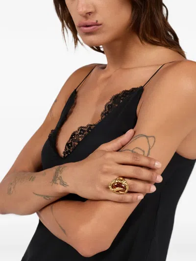 Roberto Cavalli Snake-detail Ring In Multi
