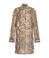Roberto Cavalli Hemdkleid Mit Python-print In Nude