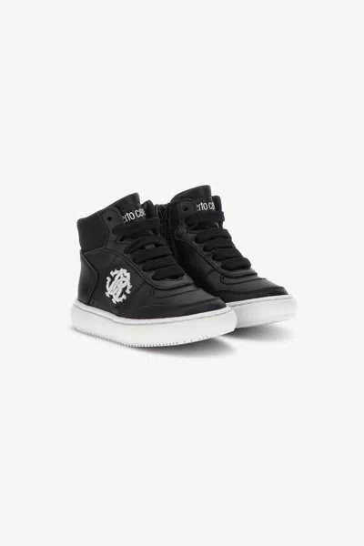 Roberto Cavalli Kids' Sneaker In Black