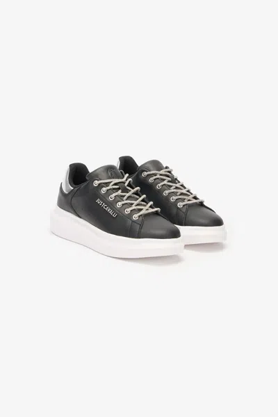 Roberto Cavalli Lace-up Sneakers With Rhinestones