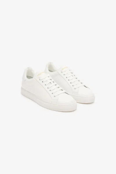 Roberto Cavalli Sneakers With All-over Rc Monogram In White