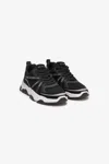 Roberto Cavalli Sneakers With Logo Inserts In Black
