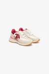 Roberto Cavalli Sneakers With Python Scale Back In Red