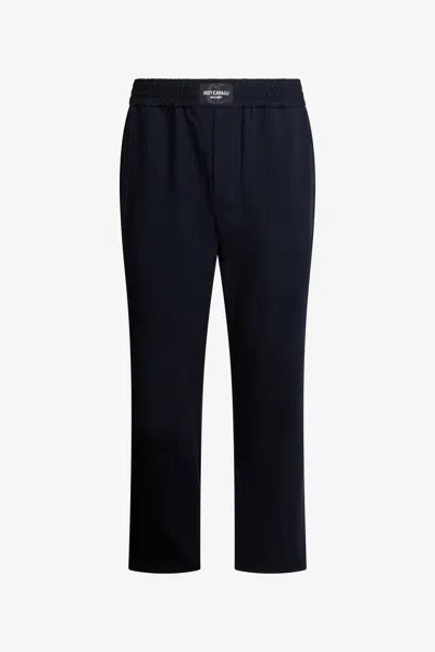 Roberto Cavalli Soft Navy Blue Trousers