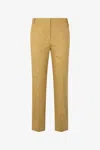 Roberto Cavalli Solid-color Python-print Pants In Kaki
