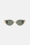 Roberto Cavalli Sunglasses With Snakeskin Effect Metal Trim
