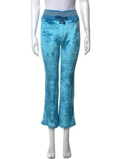 Pre-owned Roberto Cavalli Sport Flared Pants In Blue