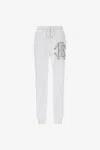 Roberto Cavalli Sporty Pants With Monogram Rc In White