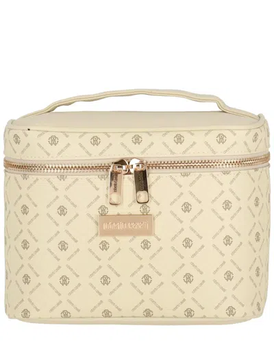 Roberto Cavalli Square Cosmetic Bag In White