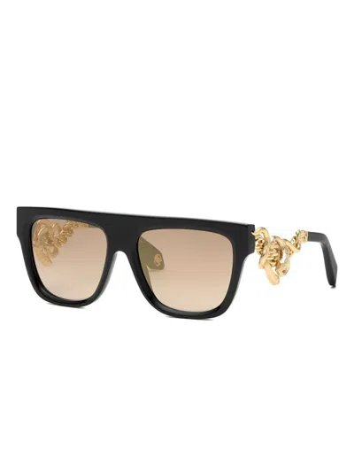 Roberto Cavalli Square-frame Sunglasses In Black
