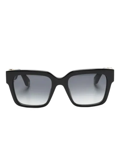 Roberto Cavalli Square-frame Sunglasses In Black