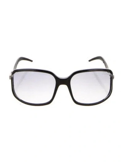 Pre-owned Roberto Cavalli Square Gradient Sunglasses In Black