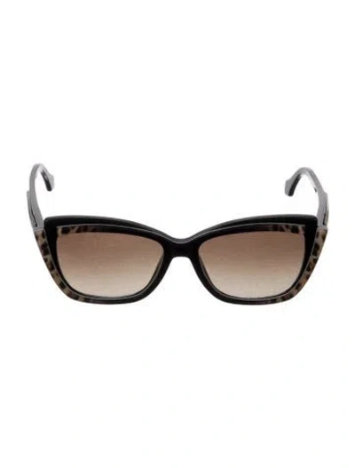 Pre-owned Roberto Cavalli Square Gradient Sunglasses In Black