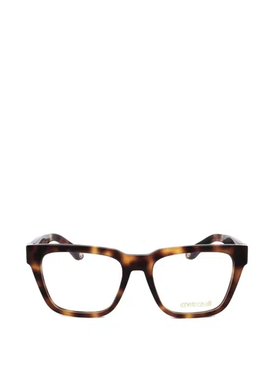 Roberto Cavalli Square-frame Glasses In Burgundy