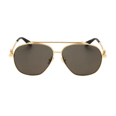 Roberto Cavalli Src008v Aviator Full Rim Sunglasses In Gold