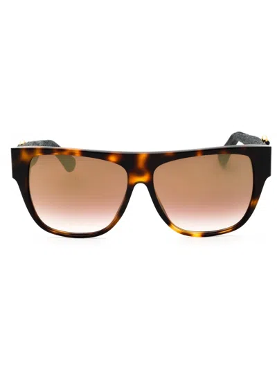 Roberto Cavalli Src013 Sunglasses In 0748 - Havana / Brown Gradient