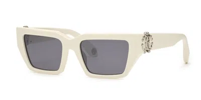 Roberto Cavalli Src016m 847x Men's Sunglasses White Size 55
