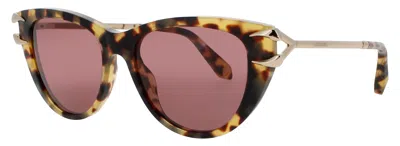 Roberto Cavalli Src031 Sunglasses 55-17-145, Acetate/metal Frame, Tinted Lenses, Case Included In Yellow