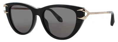 Roberto Cavalli Src031 Sunglasses 55-17-145 With Case In Yellow