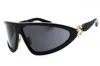 Roberto Cavalli Src042 Oversized Logo-detail Sunglasses In Black