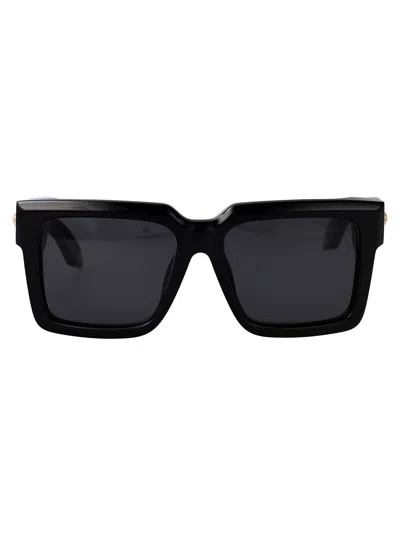 Roberto Cavalli Nero Lucido Acetate Sunglasses In Black