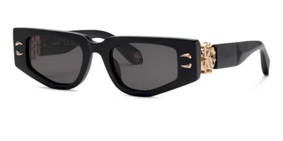 Roberto Cavalli Src057m 0700 Men's Sunglasses Black Size 51