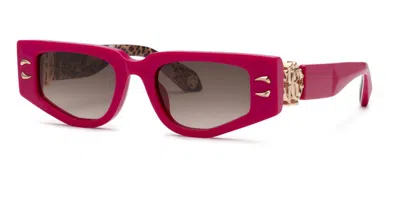 Roberto Cavalli Src057m 09m3 Men's Sunglasses Pink Size 51