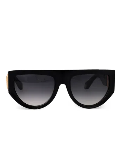 Roberto Cavalli Src063 Sunglasses In Black