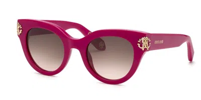 Roberto Cavalli Src065m 09m3 Men's Sunglasses Pink Size 50