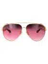 Roberto Cavalli Src090m Sunglasses In Oro Rose Lucido