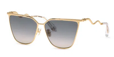 Roberto Cavalli Src133m 0300 Men's Sunglasses Gold Size 61