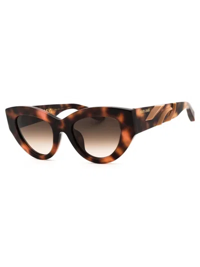Roberto Cavalli Src9m Cat Eye Sunglasses For Women In Brown