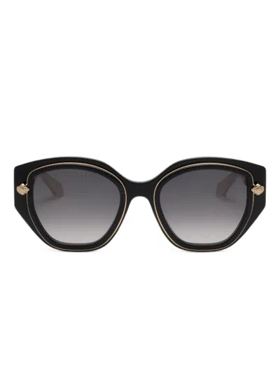 Roberto Cavalli Statement Cat-eye Sunglasses In Black