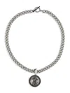 Roberto Cavalli Statement Chain Necklace In Silber