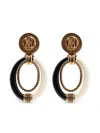 Roberto Cavalli Statement Drop Earrings In Gold